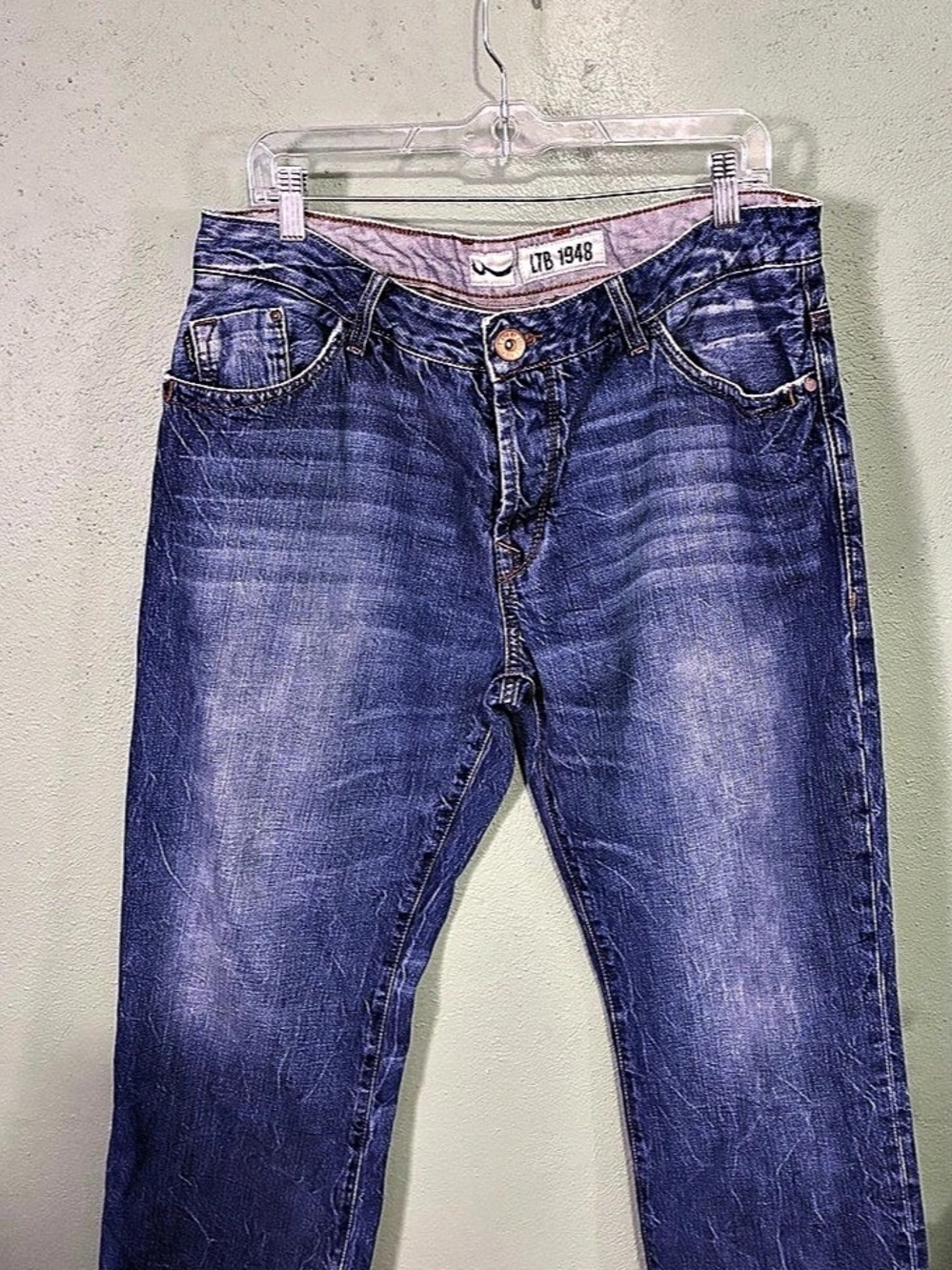 LTB 1948 Men’s Jeans W36 L30 Low Rise Straight Leg Medium Wash Denim 5529
